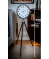 Krom Dekoratif Tasarım Tripod Ayaklı Saat