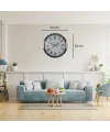 Krom Imperium 52 Cm Metal Dünya Haritası Duvar Saati