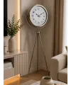 Krom Klasik İhtişam 150 x 45 Cm Tripod Ayaklı Saat