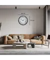 Krom Majestic 52 Cm Metal Duvar Saati