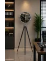 Krom Modern Aynalı Tripod 150 x 45 Cm Ayaklı Saat