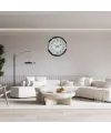 Krom Modern Desenli 52 x 52 Cm Duvar Saati