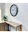 Krom Modern Desenli 52 x 52 Cm Duvar Saati