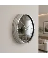 Krom Platinum Aynalı 40 x 40 Cm Duvar Saati