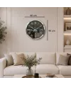 Krom Platinum Aynalı 40 x 40 Cm Duvar Saati