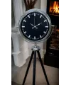 Krom Prime Modern Tripod Ayaklı Saat