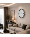 Krom Pure Simple Desenli 52 x 52 Cm Duvar Saati