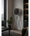 Krom Regal Sılver 150 x 45 Cm Metal Duvar Saati