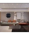 Krom Sade 40 Cm Metal Duvar Saati
