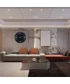 Krom Sade 40 Cm Metal Duvar Saati