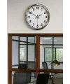 Krom Şıklık 52 Cm Metal Modern Duvar Saat