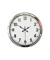 Krom Şıklık 52 Cm Metal Modern Duvar Saat