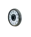Krom Şıklık Sade 60 Cm Çarklı Duvar Saati