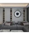 Krom Şıklık Sade 60 Cm Çarklı Duvar Saati