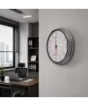 Krom Takvimli 40 x 40 Cm Metal Duvar Saati