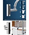 Krom Tasarruflu Şelale Musluk Başlığı 4 Modlu, Ayarlanabilir, Su Tasarrufu Sağlayan Pratik Başlık