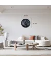 Krom Vıctoria 52 Cm Metal Duvar Saati