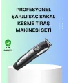 Kuaför Tipi Şarjlı Saç Ve Sakal Kesme Makinesi Güçlü Motorlu