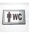 Küçük Boy BAY-BAYAN WC Yönlendirme Tabelası 10 x 7 cm