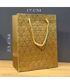 Küçük Boy Gold İpli Karton Çanta