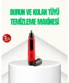 Kulak Burun Tüy Temizleme Makinası Pilli Kırmızı Ergonomik