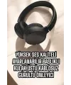 Kulak Üstü Kablosuz Bluetooth Kulaklık Gürültü Önleyici Ayarlanabilir