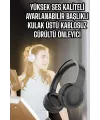 Kulak Üstü Kablosuz Bluetooth Kulaklık Gürültü Önleyici Uzun Şarj Süreli