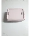 Kulplu Beslenme Kabı  2 Bölmeli Mandallı Diyet Kabı -çatal Kaşık Dahildir
