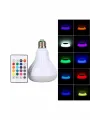 Kumandalı Rgb Led Işık Bluetooth Hoparlör Ses Lambası Renkli Ampul