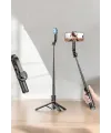 Kumandalı Tripod Telefon Tutucu Selfie Çubuğu 360 Derece Dönebilen
