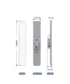 Kumandalı - Zaman - Işık Gücü Ayarlı Metal Askılı - Usb Şarjlı Lamba Fener 20smd Led
