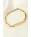 Künye Çelik Bileklik (İsim Yazılabilir) 3 cm