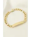 Künye Çelik Bileklik (İsim Yazılabilir) 4 cm
