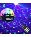 Küre Disko Topu Müzik Çalar Renkli Lazer Işıklı Bluetooth