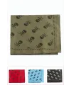 Kuru Kafa Desenli Keten Bandana 50*50