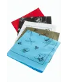 Kuru Kafa Desenli Keten Bandana 50*50