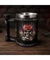 Kuru Kafa Motorcu Tasarımlı Metal Kupa Bardak