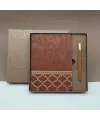 Kutulu Çizgili Lüks Defter Kalem Hediye Seti