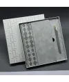 Kutulu Gri Defter Ve Metal Kalem Seti