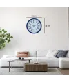 Lacivert 36 Cm Dekoratif Duvar Saati