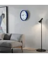 Lacivert Çerçeveli Beyaz Kadran 36 Cm Duvar Saati