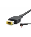 Laptop Adaptör Dc Jack Kablosu 30–90W Usb Tip Sarı Kare Uç / Ibm Uyumlu 1.2 M - Siyah HDX5515