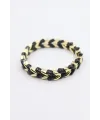 Lastikli Porselen Bilezik - Siyah