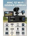 Lcd Ekranlı 1080p 3 Kameralı Araç İçi Kamera Geri Görüş Destekli Gece Görüşlü G Sensörlü