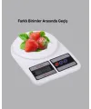 Lcd Ekranlı Hassas Dijital Mutfak Terazisi – 5kg Kapasite, 1g Hassasiyet
