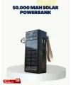 Led Aydınlatmalı Güneş Panelli Powerbank Seyahat Ve Kamp İçin