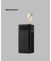 Led Aydınlatmalı Güneş Panelli Powerbank Seyahat Ve Kamp İçin