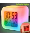Led Dijital Renkli Masa Saati Alarm Termometre Tarih Masaüstü Saat