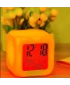 Led Dijital Renkli Masa Saati Alarm Termometre Tarih Masaüstü Saat