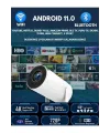 Led Full Hd Projeksiyon Cihazı 1920x1080 Çözünürlük Bluetooth Android Beyaz Usb Hdmı